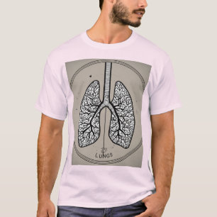Respire facilmente: Camisetas de logotipo de pulmõ