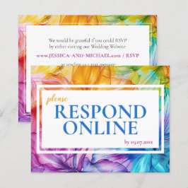 Responda a placa de RSVP do Bloom Eethal on-line