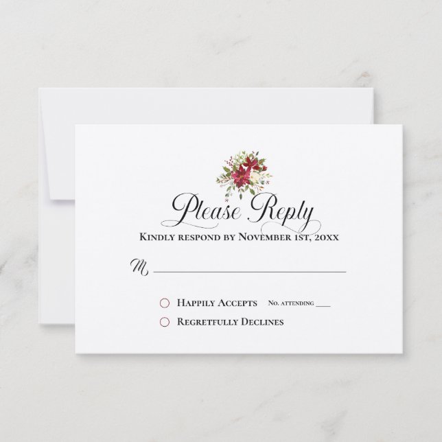 Responda às Férias de Natal do RSVP (Frente)