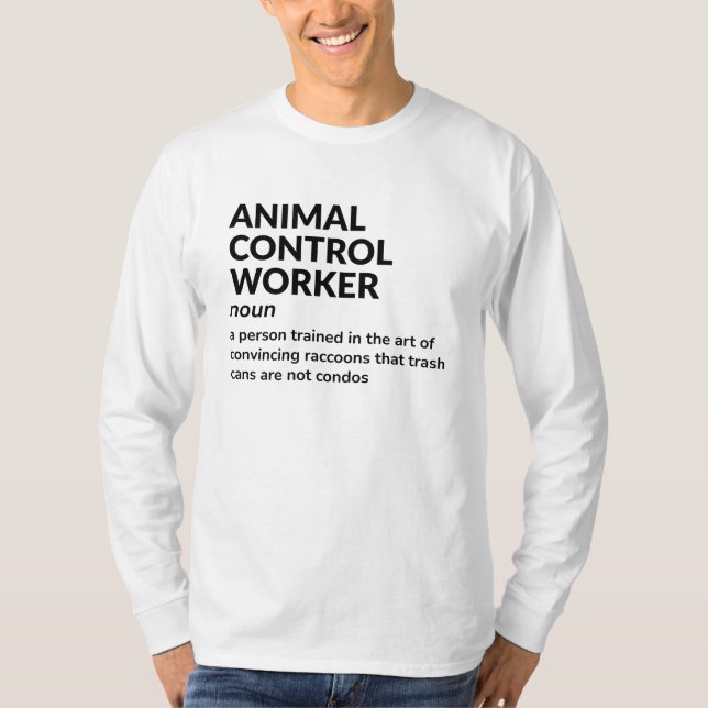 Responsável pelo controlo dos animais - Camisa de  (Frente)