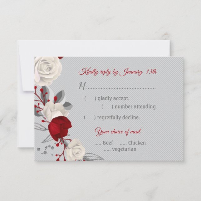 resposta à escolha de refeição botânica de flores  (Frente)