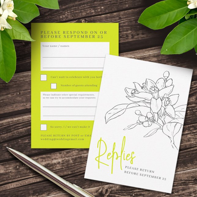 resposta ao casamento da flor da verde limão de ci (Criador carregado)