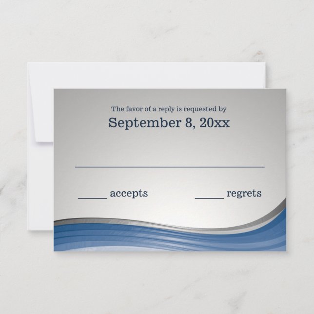 Resposta Azul e Silver de Onda de Aço (Frente)