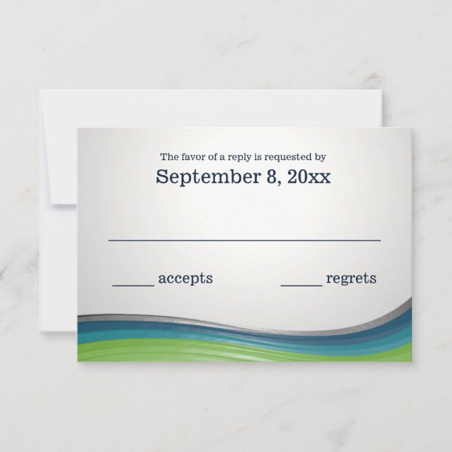 Resposta Azul e Verde da Onda de Aço (Frente)