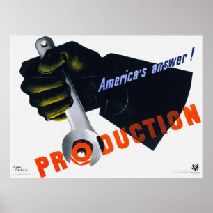 Resposta da América - Poster de Produção