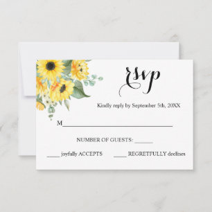 Resposta da RSVP Sunflower Greenery Cartão de Casa