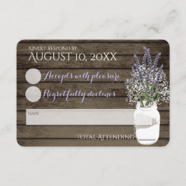 Resposta de Casamento Baby's Breath e Lavanda