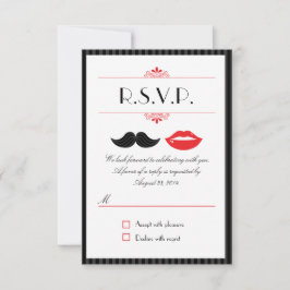 Resposta de Casamento Bigode & Lábios Vermelho, Pr
