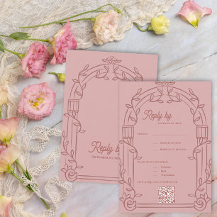 Resposta de Casamento Botânico com Arco Ornamentad
