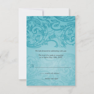 Resposta de Casamento com Florescimento Turquesa