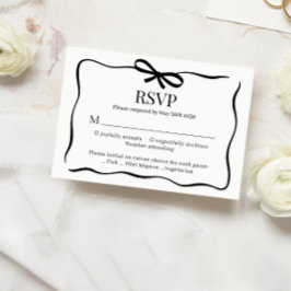 Resposta de Casamento com Laço Preto Caprichoso Es