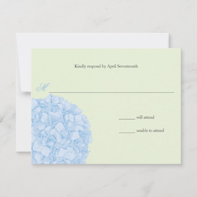 Resposta de Casamento de Hydrangea (Frente)