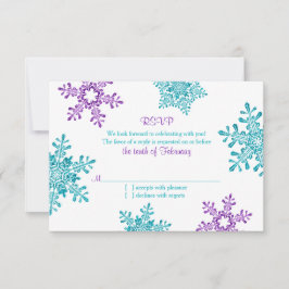 Resposta de Casamento de Inverno com Floco de Neve
