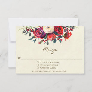 resposta de casamento de inverno rosas frutas silv