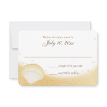 Resposta de Casamento de Sparkle Beach Seashelle