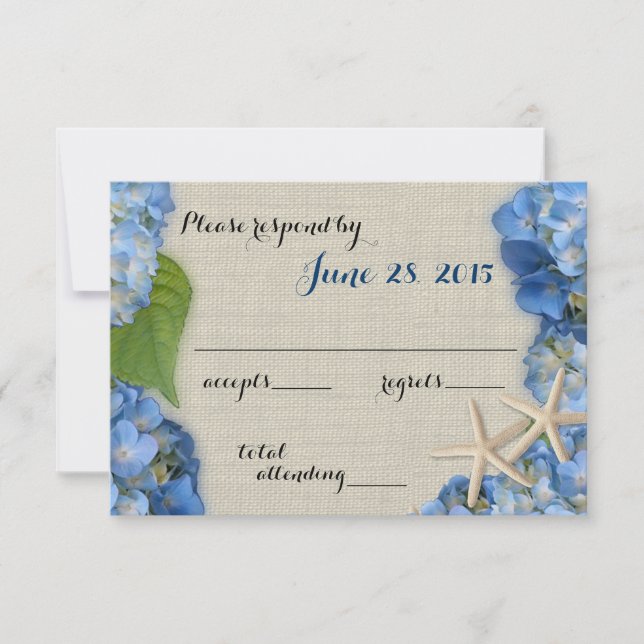 Resposta de Casamento de Starfish Hydrangea (Frente)