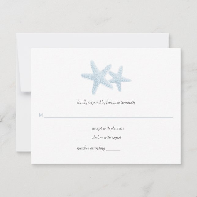 Resposta de Casamento de Starfish Pair (Frente)