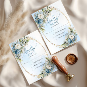 Resposta de Casamento em Quadro de Azul Poeirento