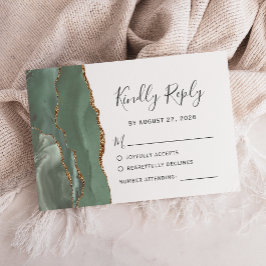 Resposta de Casamento em Safira Verde Dourada Ágat