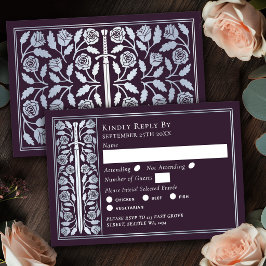Resposta de Casamento Espada Medieval Berinjela Pr