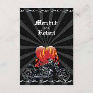 Resposta de Casamento Flaming Love Biker