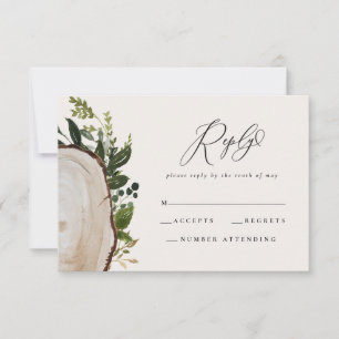 Resposta de casamento floral com aquarela russa