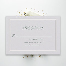 Resposta de Casamento Formal Clássica Verde Elevad