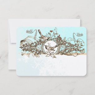Resposta de Casamento Rolo de Bronze de Aves Antig