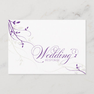 Resposta de Casamento RSVP Cartão Simples Elegance