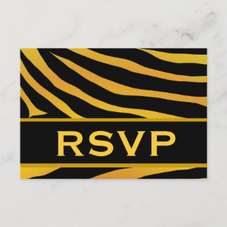 Resposta de casamento RSVP de Impressão de Tigre D