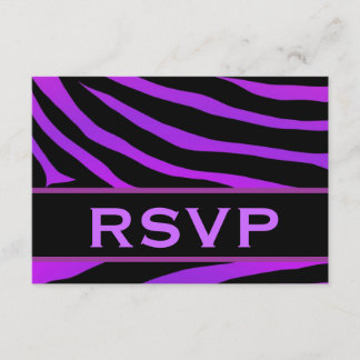 Resposta de casamento RSVP de Impressão de Tigre R
