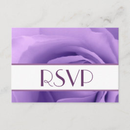 Resposta de Casamento RSVP de Rosa Roxo