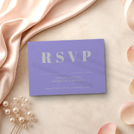 Resposta de Casamento RSVP Lavanda Prata