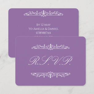 Resposta de Convite Regency Roxo