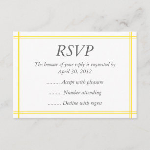 Resposta de eventos, RSVP ou Placas de resposta am