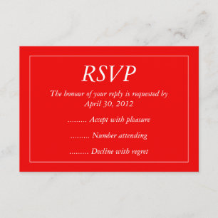 Resposta de eventos, RSVP ou Placas de resposta Re