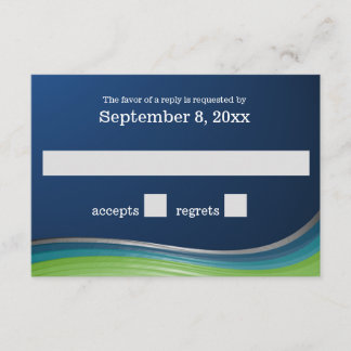 Resposta de onda azul e verde