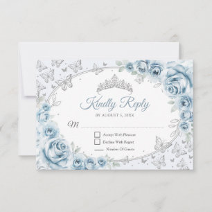 Resposta de Quinceanera Baby Blue Silver