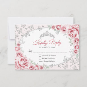 Resposta de Quinceanera Prata Rosa