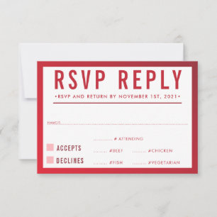RESPOSTA DE RESPOSTA DE RSVP gradiente moderno bur