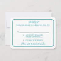 Resposta de RSVP de Casamento Tradicional em Turqu