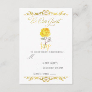 Resposta de RSVP do evento da festa Rosa Amarela e