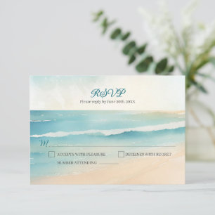 Resposta de RSVP para Casamento com Remos de Praia