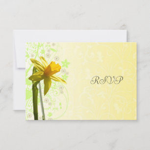 Resposta de RSVP para Casamento de Narciso Amarelo