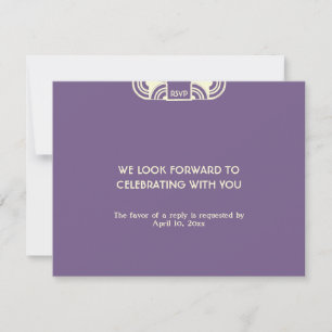 Resposta de RSVP para invólucro de casamento deco 