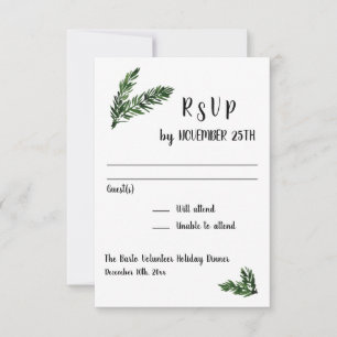 Resposta de RSVP para Recepção de Evento de Festa 