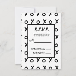 Resposta de RSVP X O XO X&O's Branco & Preto Tendê