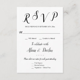 Resposta de Seleção de Menu de Entrada RSVP 3