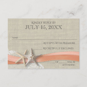 Resposta de Starfish e Lace Vintage Beach Coral