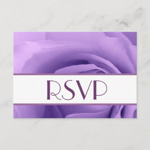Resposta do casamento do rosa RSVP do roxo